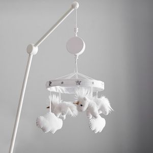 Pottery Barn Unicorn Musical Crib Mobile WITH Crib Arm